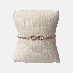 Rose Gold-Tone Infinity Adjustable Bracelet